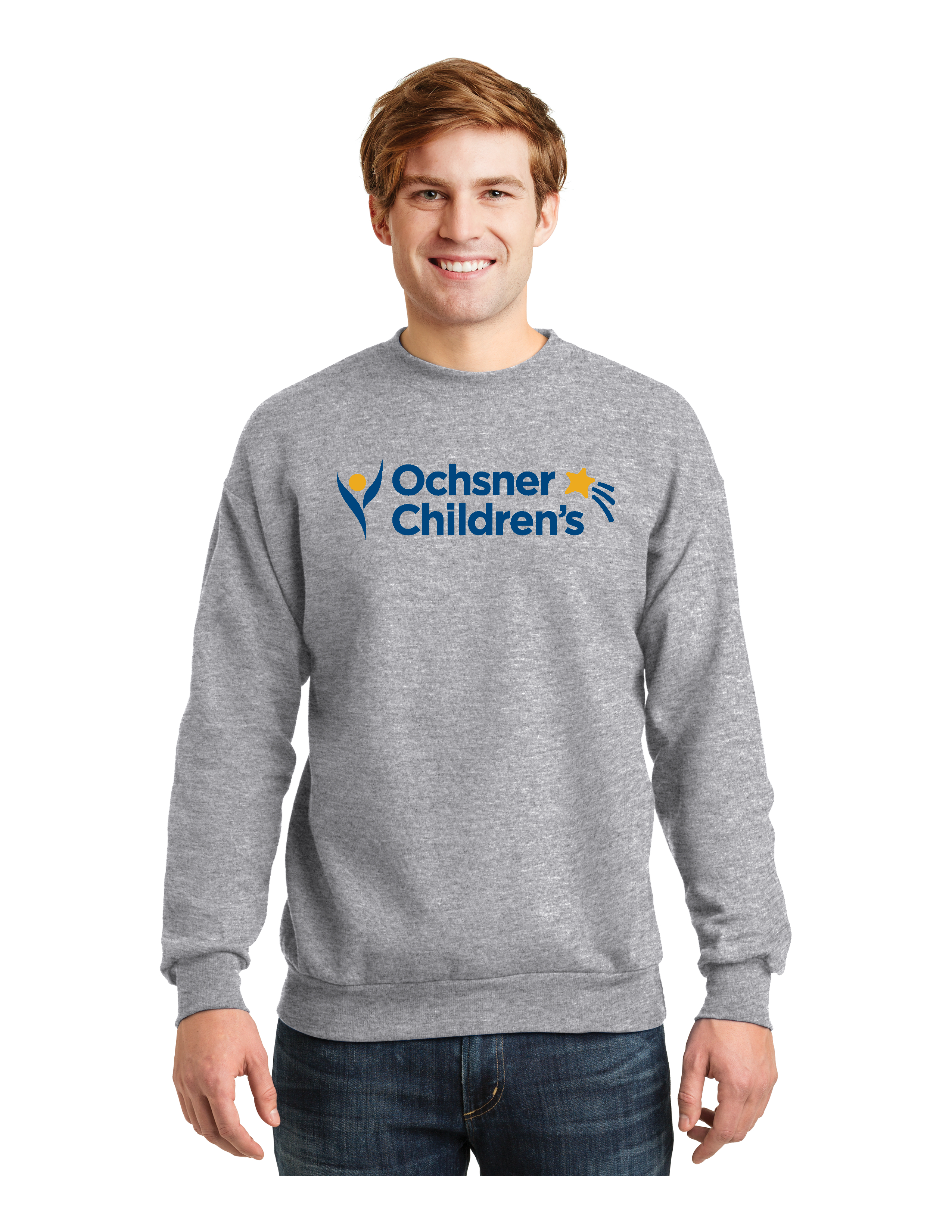 Ochsner Children's Screen-Print Sweatshirt, Gray, large image number 1